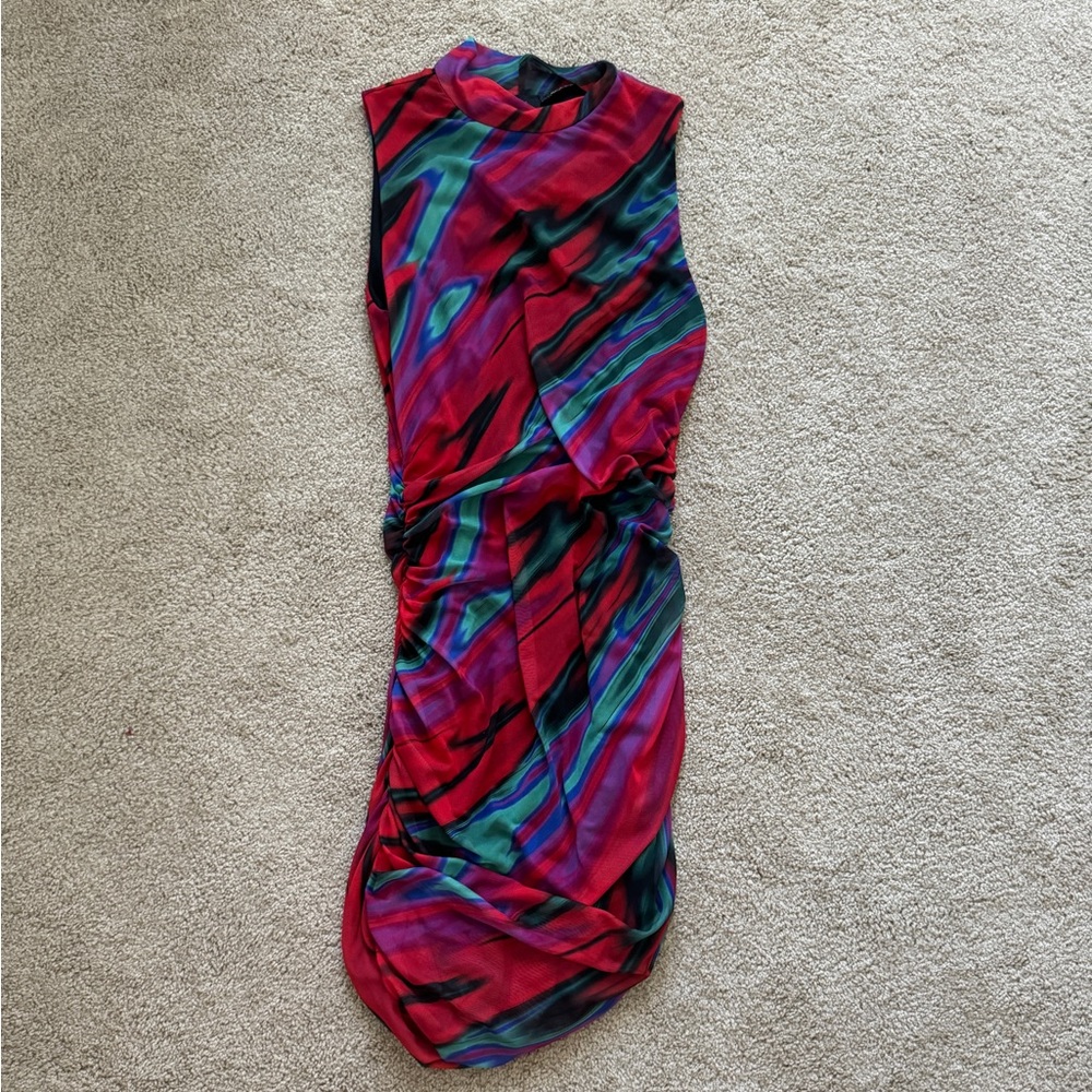 Ruched and ready ruched dress
